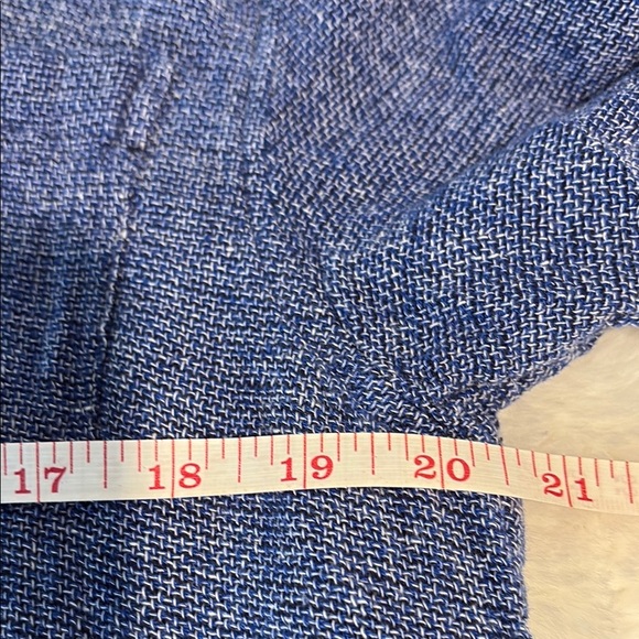 Tenth + ocean Blue Button Down Shirt with Relaxed Collar - Picture 5 of 8